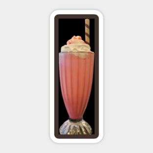 Strawberry ice cream Sticker